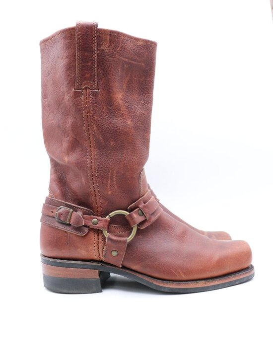 Frye Other - Frye Harness Boots Men's Size 9.5 M Brown Moto Engineer Biker Made in USA